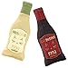 Plum Hill Wine Bottle Catnip Toys for Cats and Kittens Plush Wine Bottle Funny Cat Toy Moscato and CATbernet Cat Nip Toy for Wine Drinking Cat Moms and Dads - Image 3