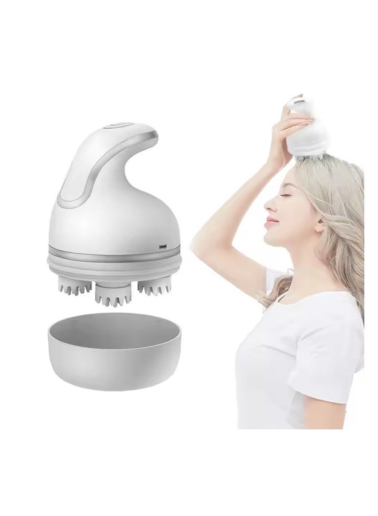 Electric Scalp Massager with Heating | 88 Kneading Nodes for Deep Cleansing & Hair Growth | 3 Speeds & 2 Massage Heads | Portable Body Massager - Image 1