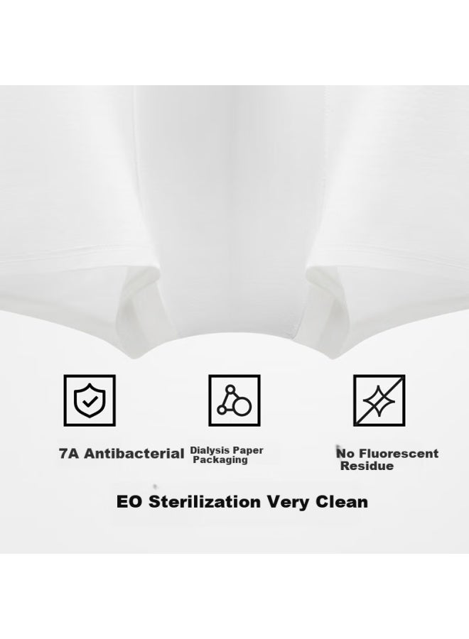 Bananain Men's Disposable Underwear Eo Sterilization Cotton Crotch 7a Antibacterial Lightweight Breathable Travel Daily Throwaway Underpants Flat Angle 7 Pack - Image 2