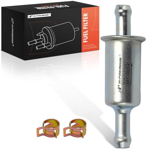 A-Premium Fuel Filter Compatible with Ford F-100, F-150, F-250, F-350, Mustang, E-100, E-150, E-250, E-350, Bronco, Custom, Fairmont, Granada, LTD, Pinto, Ranchero, Thunderbird & Lincoln & Mercury - Image 1