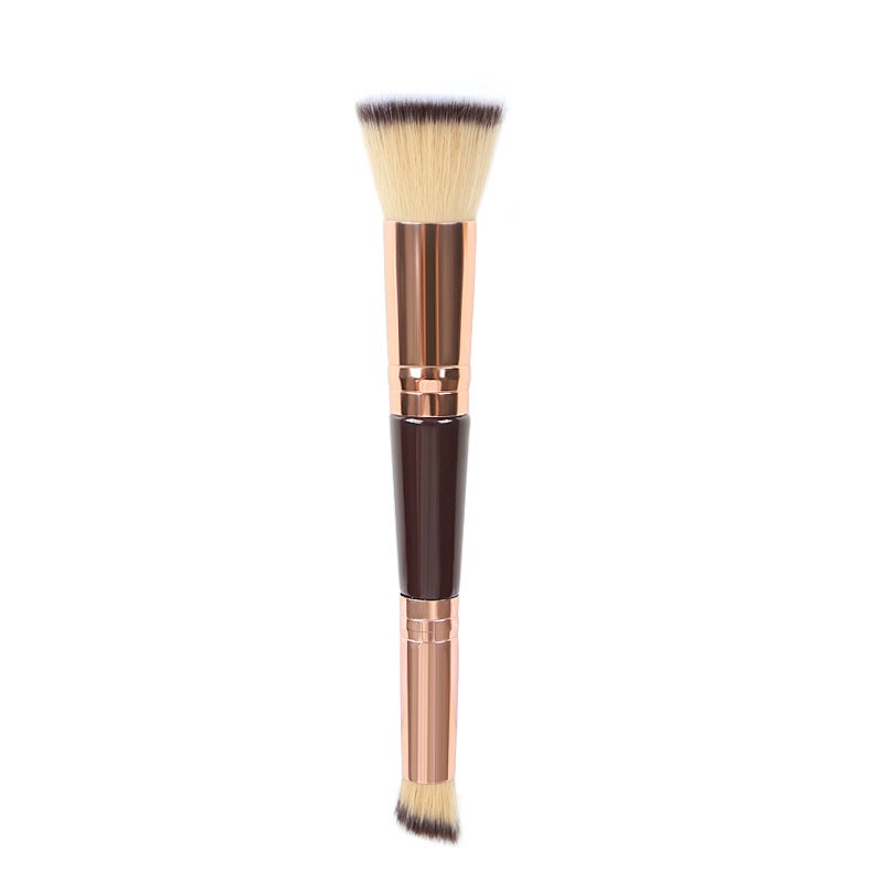 Starlight Double Head Foundation Brush Flat Head Bb Cream Foundation Makeup Brush Slant Head Repair Concealer Brush Beauty Makeup Tools - Image 1
