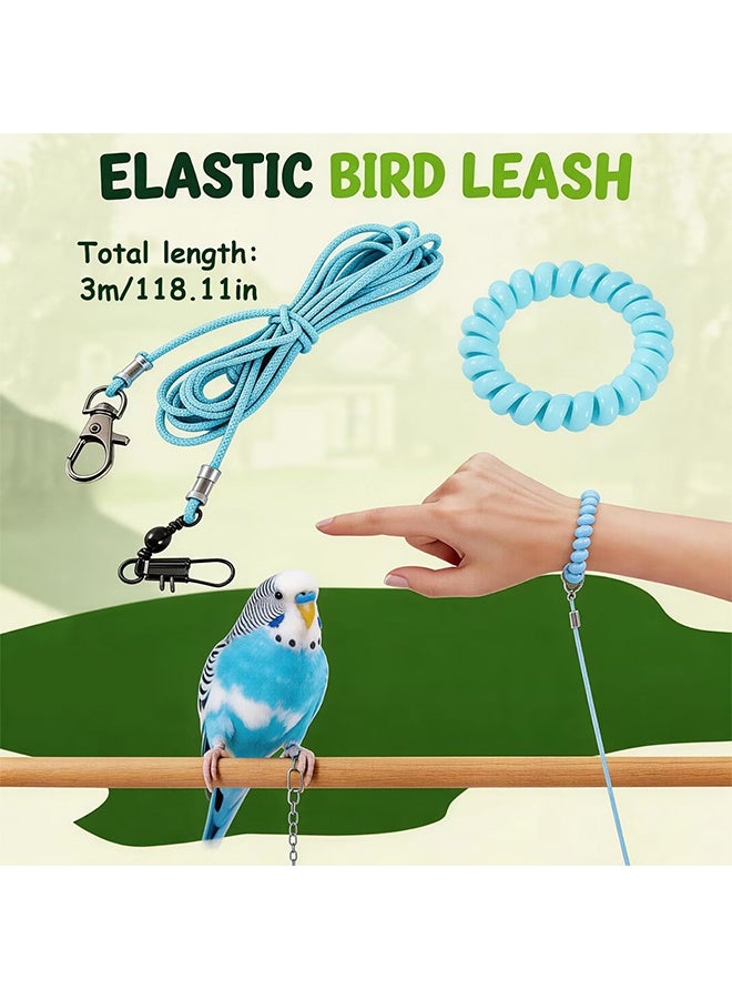 1 Pc 3-Meter Lightweight Bird Leash with Size 4 Foot Loop, Outdoor Training Lead for Small Pet Birds, Suitable for Budgies & Larks - Image 2