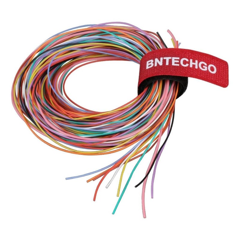 BNTECHGO 30 Gauge Silicone Wire Kit 10 Color Each 10 ft Flexible 30 AWG Stranded Tinned Copper Wire - Image 1