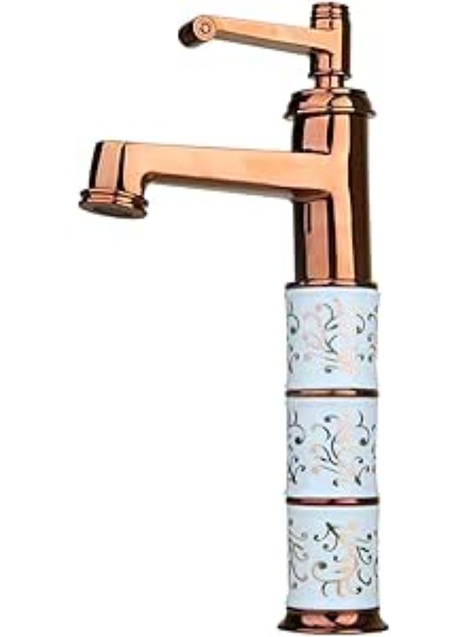 AFN Luxury Basin Mixer Faucet Single Lever Bathroom Sink Tap Decorative Tall Wash Basin Faucet for Counter Top Basin Modern Water Saving Tap - Image 1