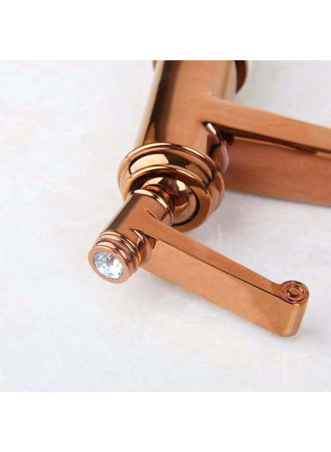 AFN Luxury Basin Mixer Faucet Single Lever Bathroom Sink Tap Decorative Tall Wash Basin Faucet for Counter Top Basin Modern Water Saving Tap - Image 2