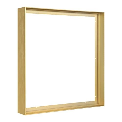 Gold Floating Frame for 30x40 Canvas Paintings DIY Metal Canvas Frame with 15 Deep Vintage Wall ArtPortraitLandscape Living Room Bedroom Entryway Gallery Wall Decor Gold