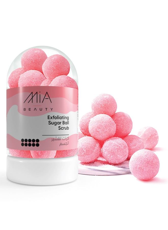 Mia Exfoliating Sugar Ball Scrub Raspberry 170gm