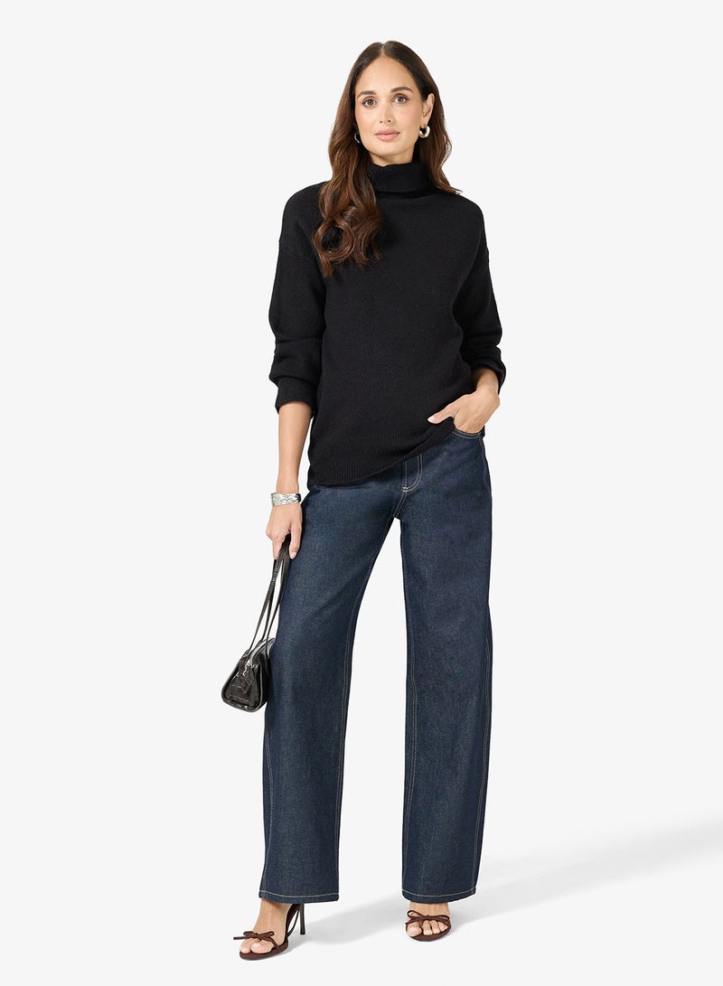 ايلا كنزة بياقة سلحفاة كلاسيكية - Image 4