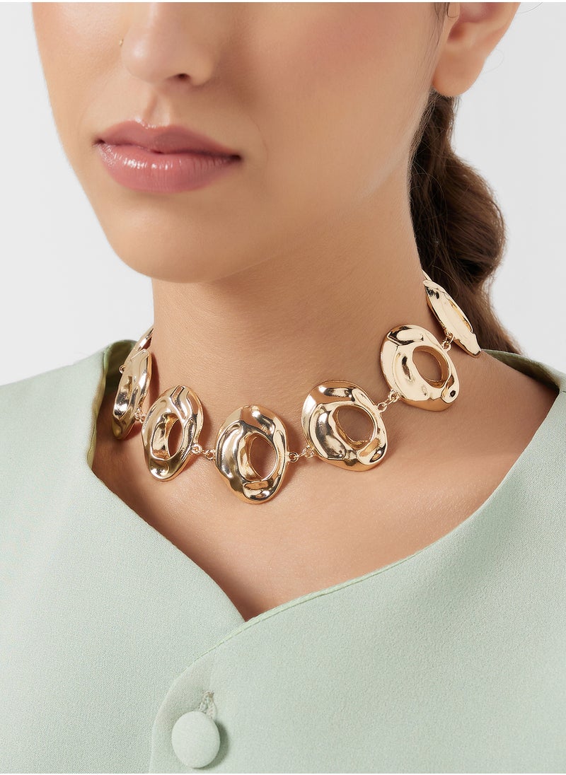 ELLA Molten Statement Choker Necklace  - Image 4