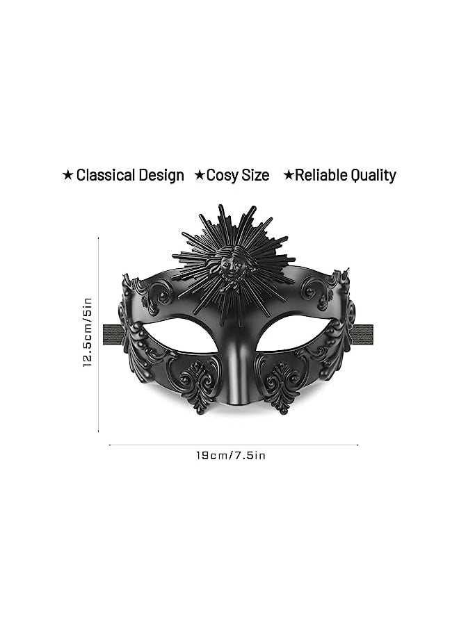 The Bros Masquerade Mask for Men - Roman Greek Mask - Venetian Half Face Mask, for Mascarade Ball Mardi Gras and Cosplay Mardi Party  - Image 5