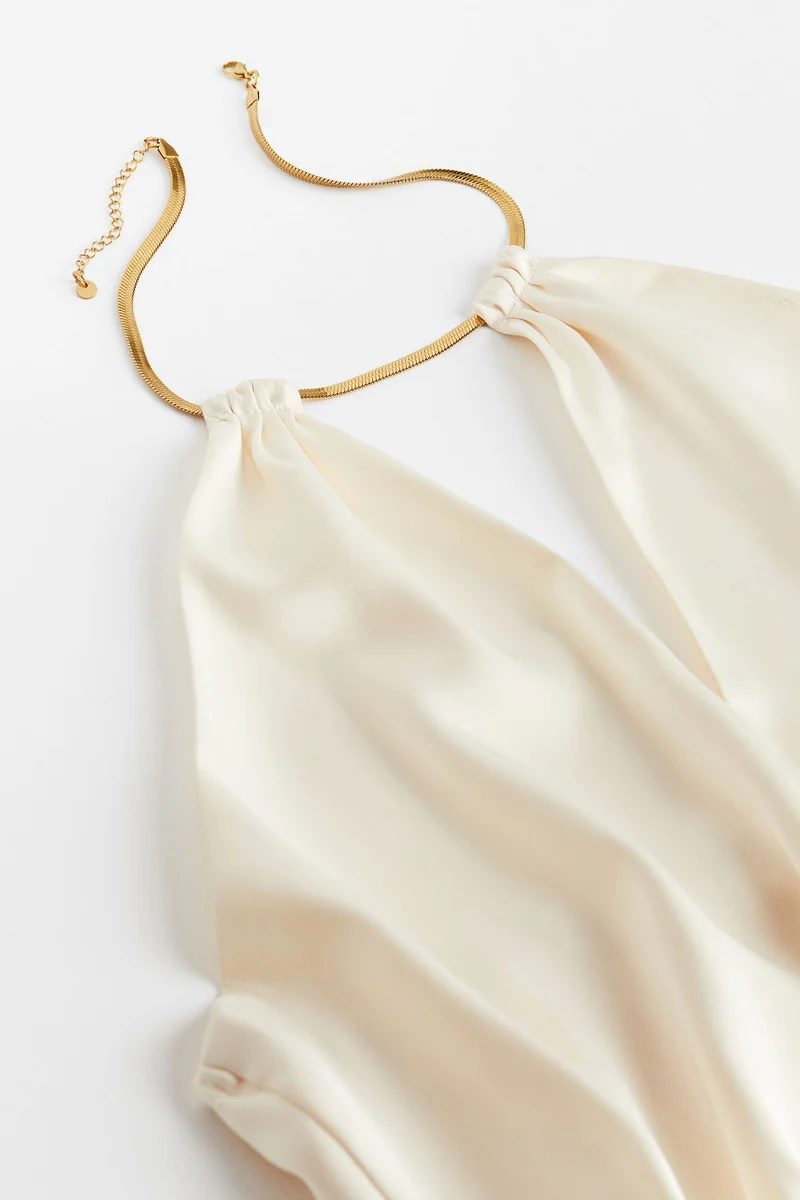 H&M Chain-detail halterneck top