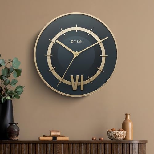 Titan Taper Series Wall Clock - Mettalic Blue - W0087PA02 - Image 1