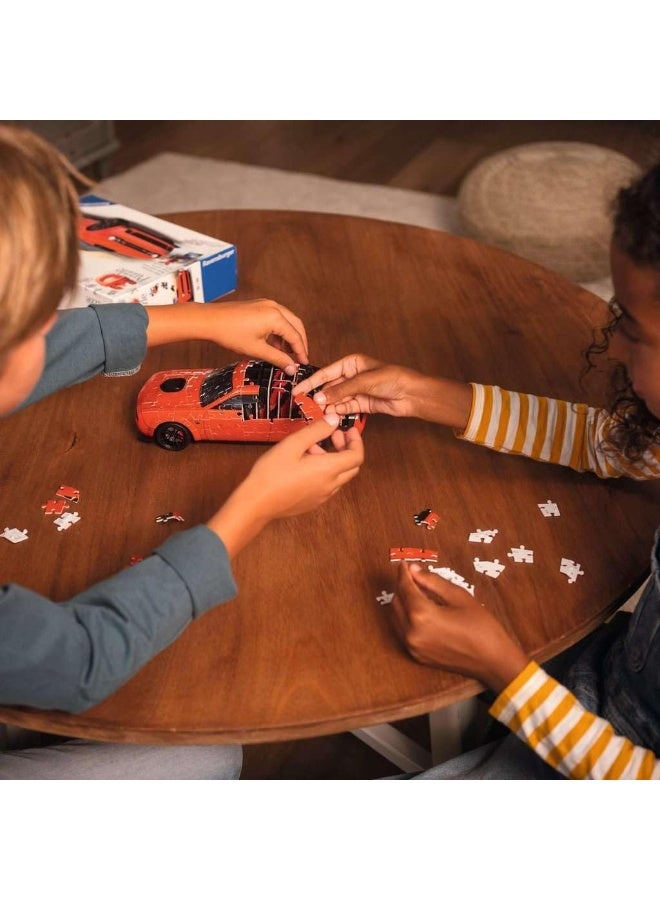 Ravensburger 3D Dodge Challenger R/T Scat Pack Widebody Puzzle – 108 Piece 1:18 Scale Model with Accessory Parts and Rotating Wheels – EasyClick Assembly, No Glue Needed – Ages 10+ | 11284-5 - Image 4