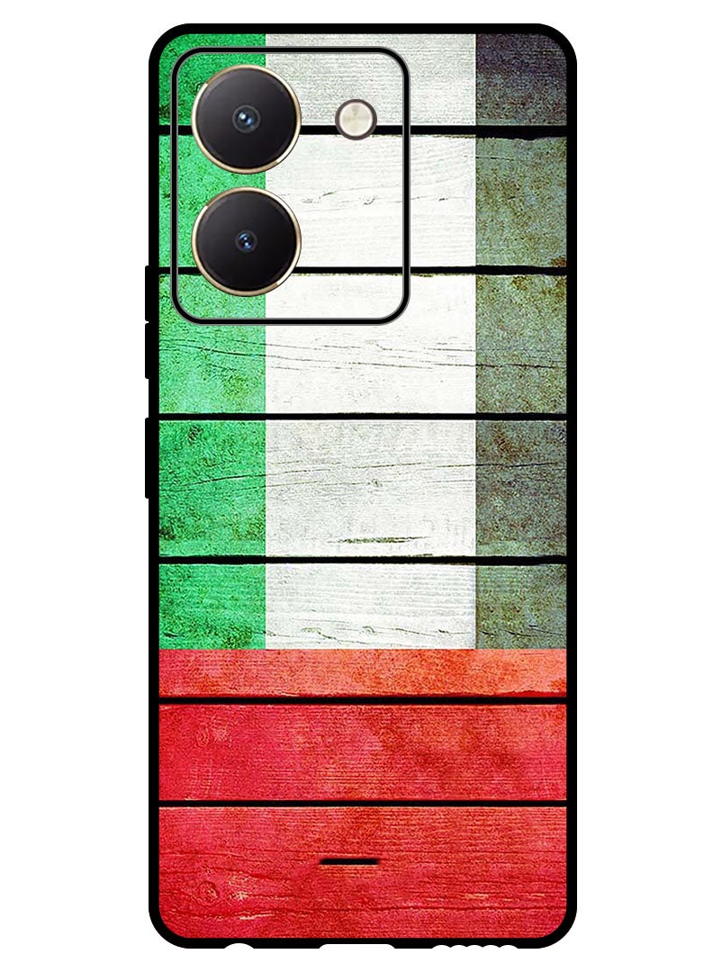 Theodor Protective Case Anti Scratch Shock Proof Bumper Cover For Vivo Y77t Wood Plank - Image 1