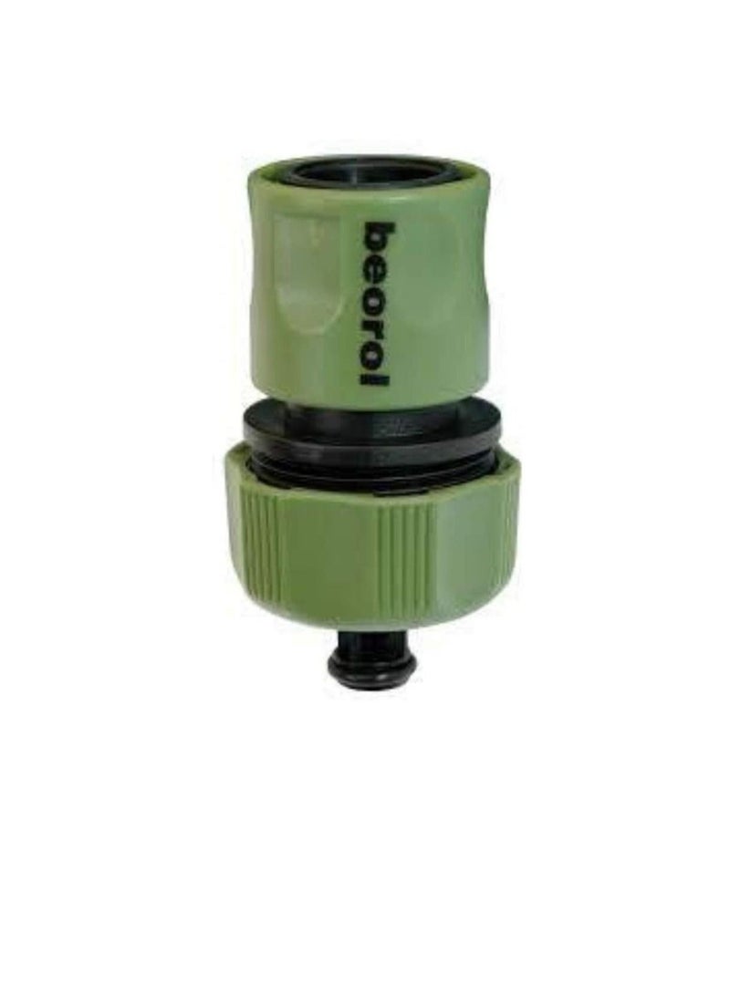Beorol Beorol-Garden Plastic Hose Quick Connector With Water Stop 3/4 Inch  - Image 1