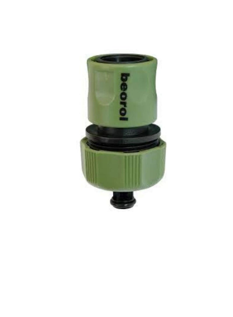 Beorol Beorol-Garden Plastic Hose Quick Connector With Water Stop 3/4 Inch  - Image 2
