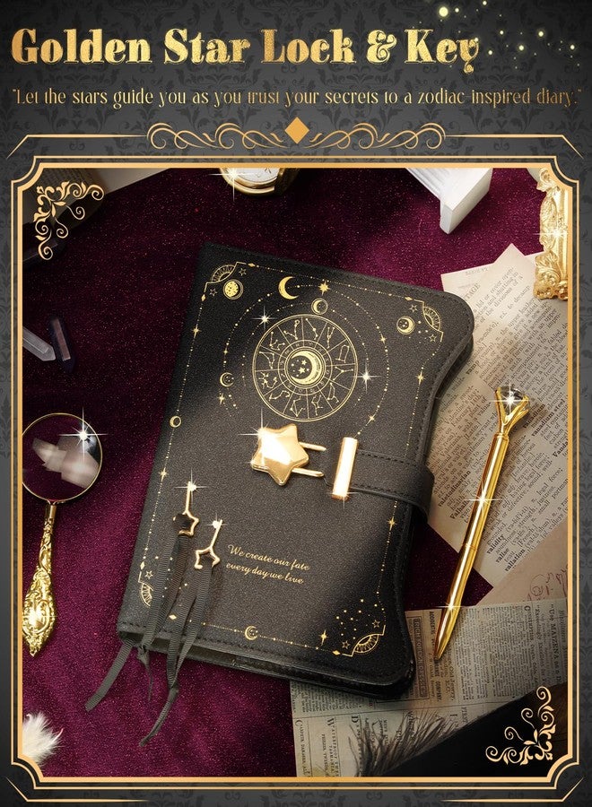 hi!SCI Diary with Lock and Keys for Girls and Women, Locking Diary for Gift Ideas with Gift Box and Pen and Bookmark, Journal for Women with 360 Kraft Pages, B6 Refillable Notebook with Lock for Writing - Image 5