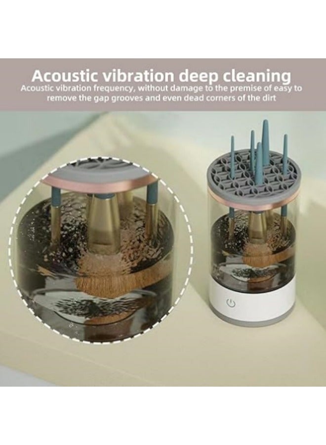 general Electric Makeup Brush Cleaner Machine, Portable Automatic USB Cosmetic Brushes Cleaner for All Size Beauty Makeup Brush Set, Spinner Dryer Automatic Brush Cleaner - Image 2