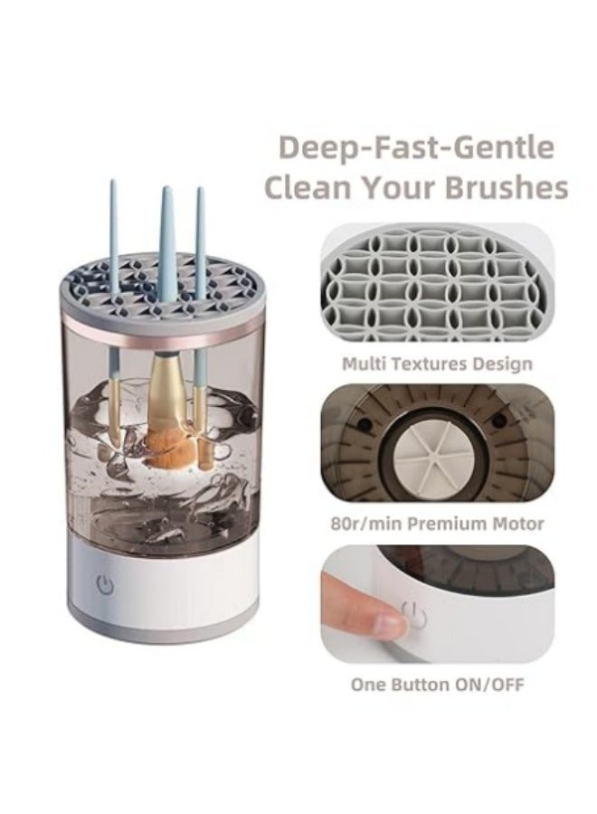 general Electric Makeup Brush Cleaner Machine, Portable Automatic USB Cosmetic Brushes Cleaner for All Size Beauty Makeup Brush Set, Spinner Dryer Automatic Brush Cleaner - Image 4