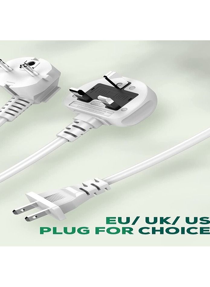 لدنيو مشترك كهربائي للحماية من التيارات المتغيرة، مع 5 منافذ تيار متردد و6 منافذ شحن USB بطول 2 متر للمنزل والمكتب من لدنيو SC5614 - ابيض - Image 4