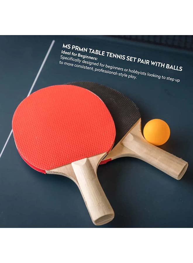 Elan Premium Table Tennis Set Pair with Balls – 2 Player Ping Pong Paddle Set with Table Tennis Balls for Training and Recreational Play - Image 5