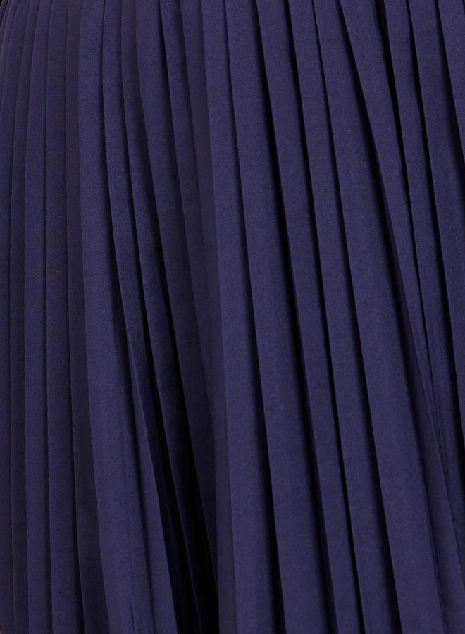 Styli Pleated Flared Maxi Skirt  - Image 3