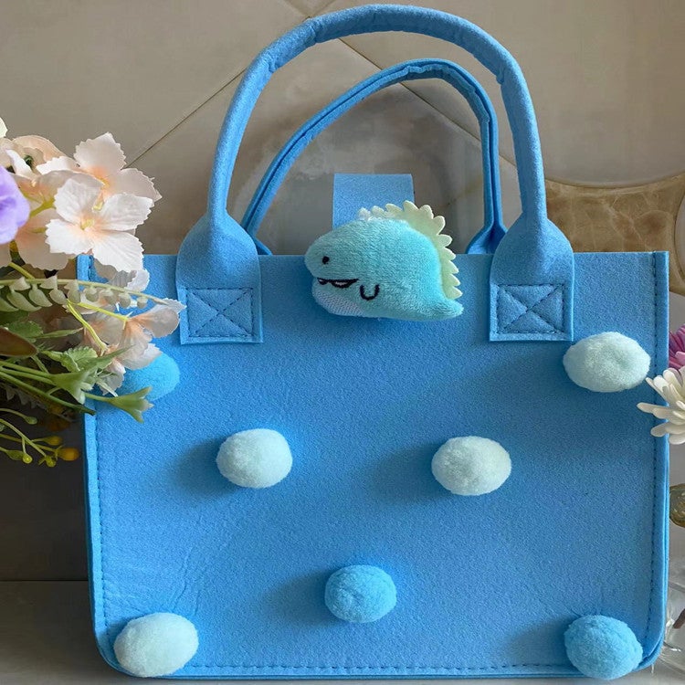 Women's Felt Cartoon Handbag - Image 2
