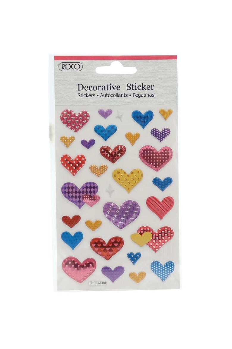 Stickers Heart Different Sizes