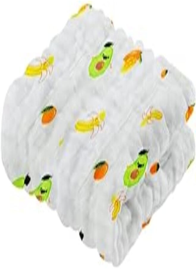 MARGOUN MARGOUN Baby Muslin Washcloths Soft Face Cloths for Newborn 30 * 30 cm, Absorbent Bath Face Towels, Baby Wipes, Burp Cloths or Face Towels (A05) 