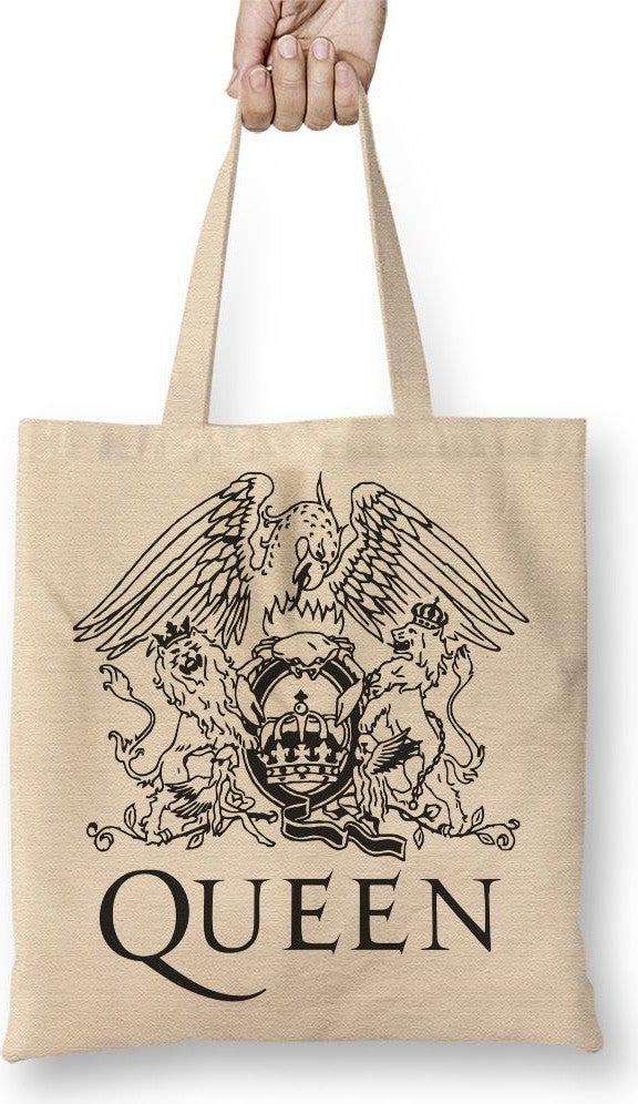 Baskı Dükkanı Print Shop Queen Logo Tote Bag Long Handle