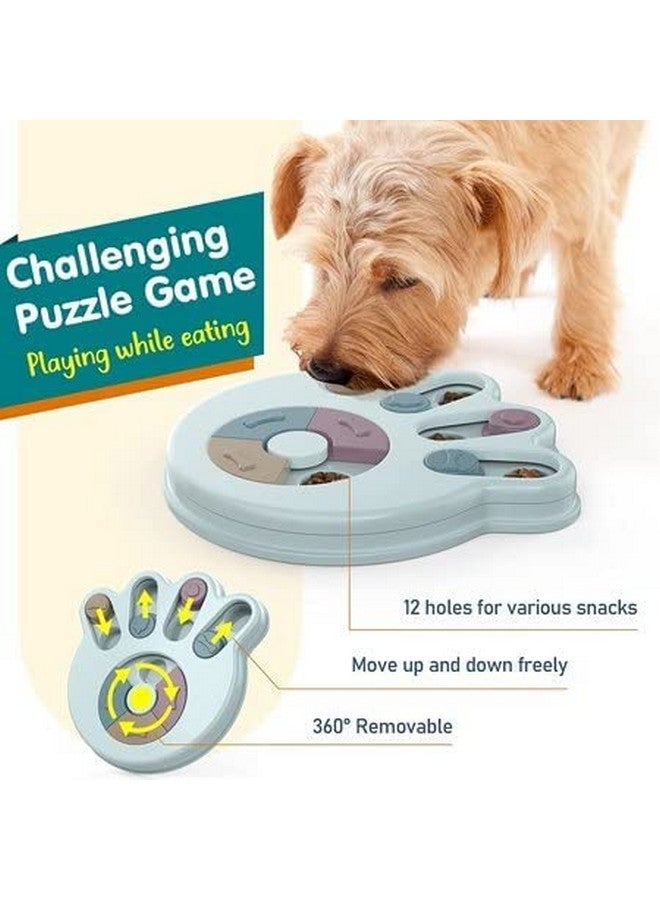 لعبة تدريب تفاعلية على شكل ألغاز مع وحدة تغذية بطيئة وجهاز ذكاء - موزع مكافآت وتدريب على التغذية، ألعاب إثراء للكلاب والقطط ذات قاعدة غير قابلة للانزلاق - قد يختلف اللون - Image 2