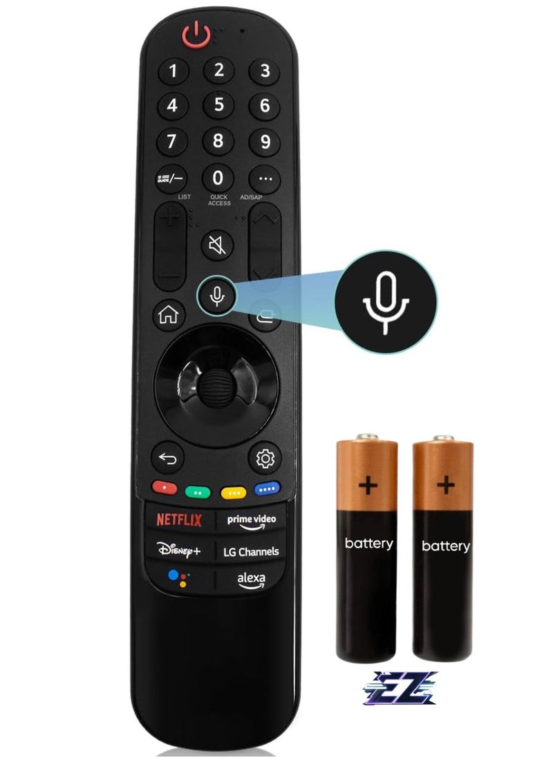 ELTRAZONE Replacement Magic Remote Control for LG Smart TV AKB76039902 Compatible with LG Magic Remote Control for Smart TV OLED QNED NANO UQ Series AN-MR22GA/GN with battery - Image 1