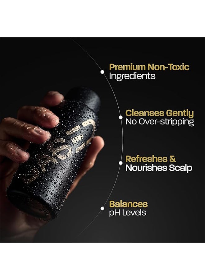 Based Rejuvenating Shampoo 250ml, Cleansing Shampoo for Men, No Sulfates, Quality Men’s Hair Care - Image 2