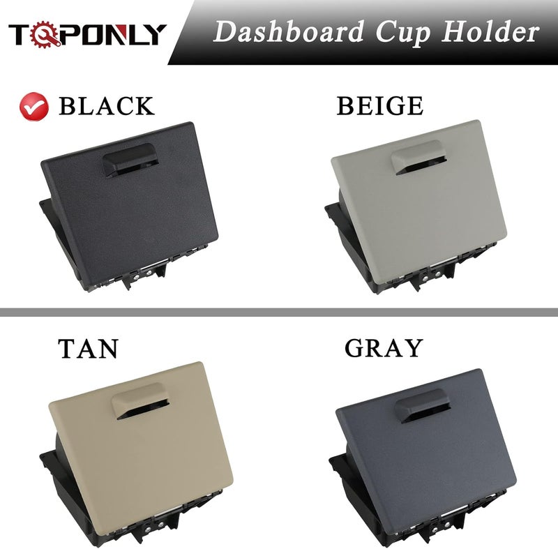 TQPONLY Dashboard Cup Holder for Ford F250 F350 F450 F550 Super Duty (2008-2016) - Black - Image 2