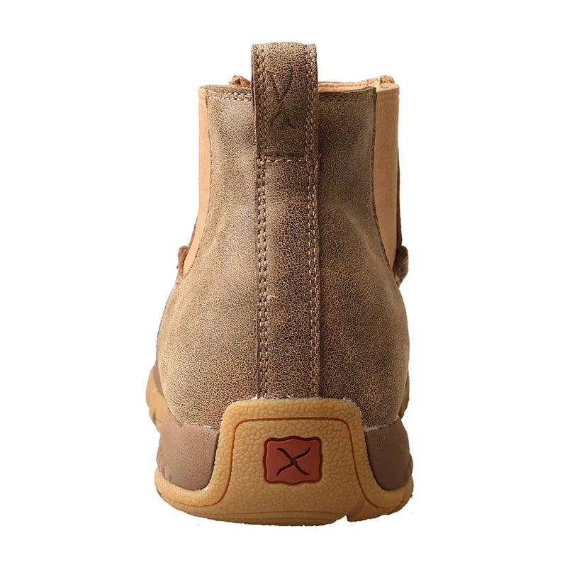 Twisted X Men's 4" Chelsea Driving Moc, Moc Toe with CellStretch, Bomber & Tan, 11 M - Image 4