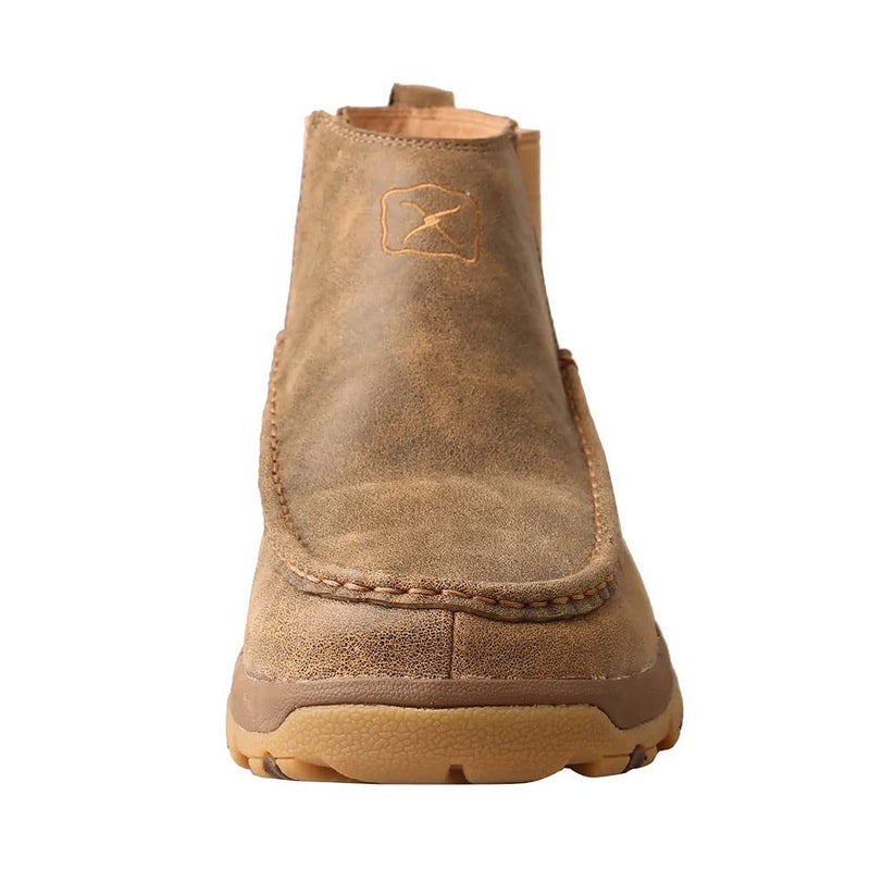 Twisted X Men's 4" Chelsea Driving Moc, Moc Toe with CellStretch, Bomber & Tan, 11 M - Image 3