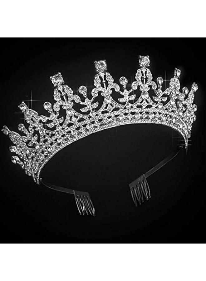 Arabest Crystal Tiara and Necklace Set for Women - Elegant Rhinestone Crown Earrings and Neck Accessories for Bride, Wedding, Birthday Party, Prom, Bridesmaid Dress-Up.  - Image 4