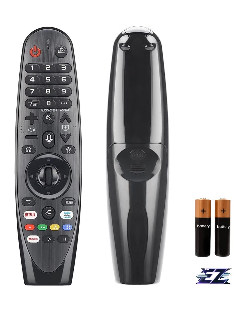 PopZa Remote Control AN-MR19BA for LG Magic TV – Compatible with All LG Smart TVs, Including AKB75855501, AN-MR18BA, AN-MR19BA, AN-MR20GA, AN-MR21GA, AN-MR21GC, AN-MR650, AN-MR650A, AN-MR650B, AN-MR650G – With Battery Included - Image 1