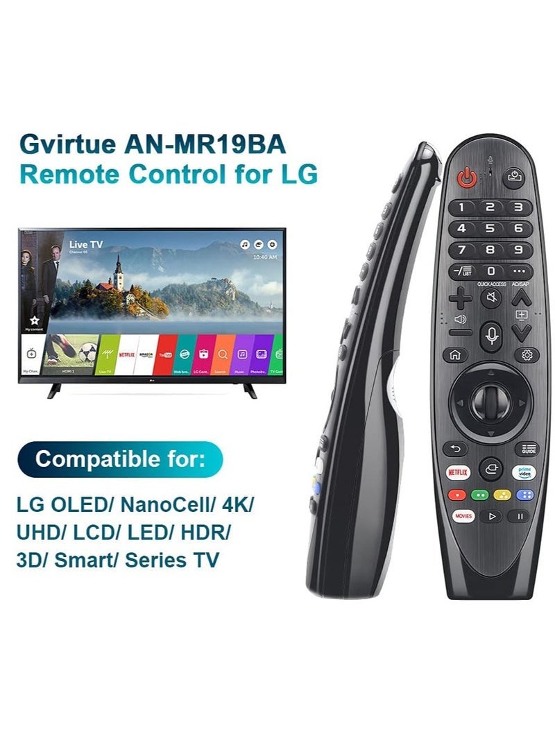 PopZa Remote Control AN-MR19BA for LG Magic TV – Compatible with All LG Smart TVs, Including AKB75855501, AN-MR18BA, AN-MR19BA, AN-MR20GA, AN-MR21GA, AN-MR21GC, AN-MR650, AN-MR650A, AN-MR650B, AN-MR650G – With Battery Included - Image 4