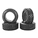 LAFEINA 110 RC Car Racing Flat Run Sponge Insert Rubber Tyres 68mm Tires for 110 RC On Road Car Tamiya HSP HPI Kyosho RC Rally Car Black - Image 2