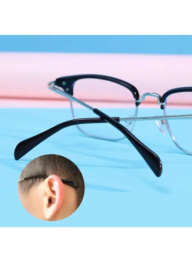 3 Pairs Black Silicone Non Slip Glasses Leg Covers Ear Hook Bracket Earmuffs - Image 3