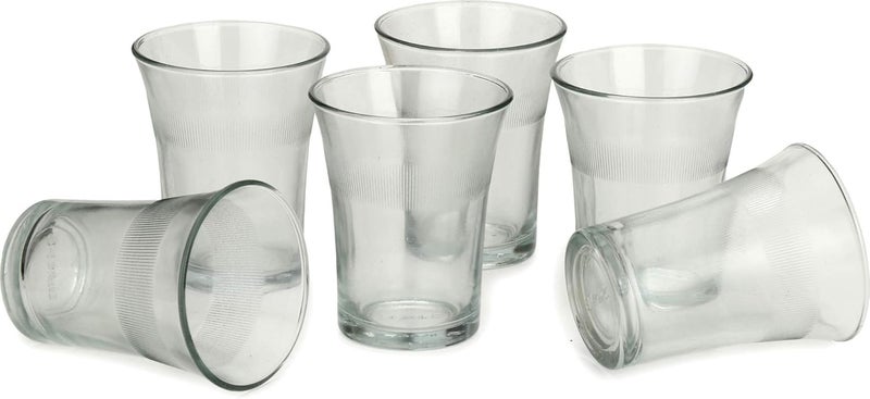 Afast Multipurpose Beverage Tumbler Drinking Glass Set of 6 Bo025 Clear 300 Ml - Image 2