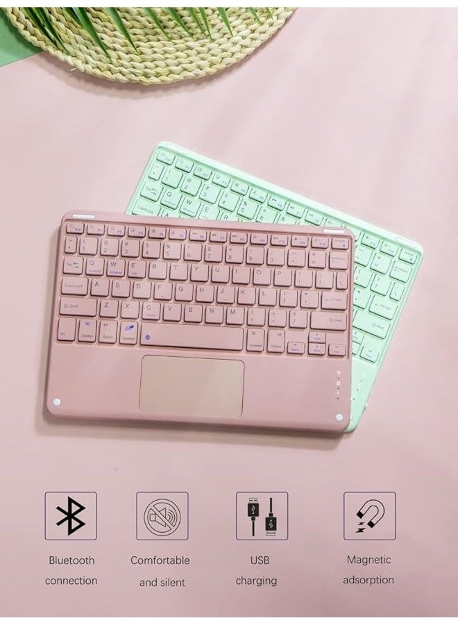 Arabic and English Keyboard Case with Mouse, Compatible iPad Pro 11 inch 2021/2020/2018, Magnetic Separate Color Touchpad Pencil Holder - Image 4