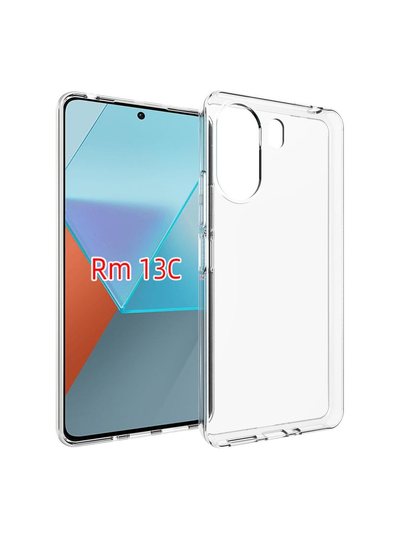 يوارب كينج غطاء هاتف حماية ضد الصدمات لهاتف Redmi 13C 4G شفاف - Image 1