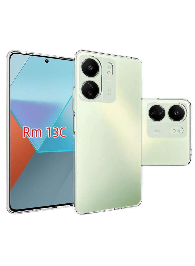 يوارب كينج غطاء هاتف حماية ضد الصدمات لهاتف Redmi 13C 4G شفاف - Image 5