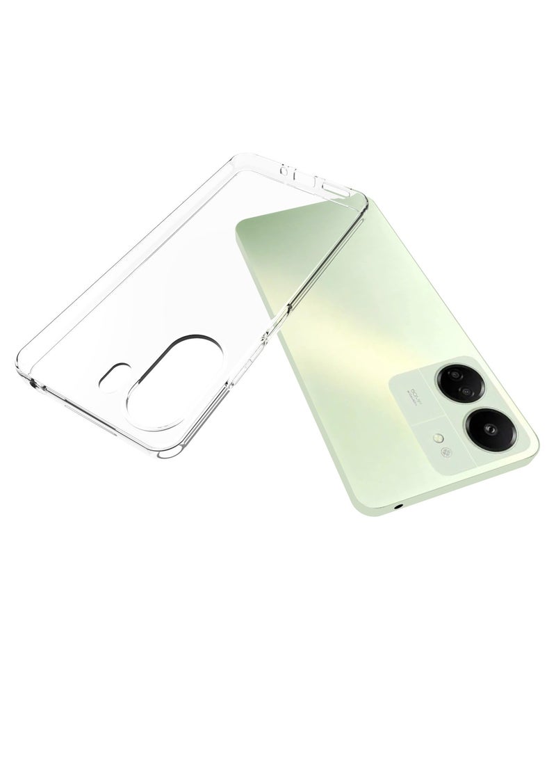 يوارب كينج غطاء هاتف حماية ضد الصدمات لهاتف Redmi 13C 4G شفاف - Image 3