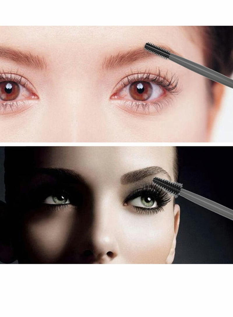 نيبمينينت فرشاة للرموش وفرشاة والحواجب قابلة لإعادة الاستخدام وفرش ماسكارا من السيليكون وعصا مناسبة وأدوات تجميل مع جراب - Image 2