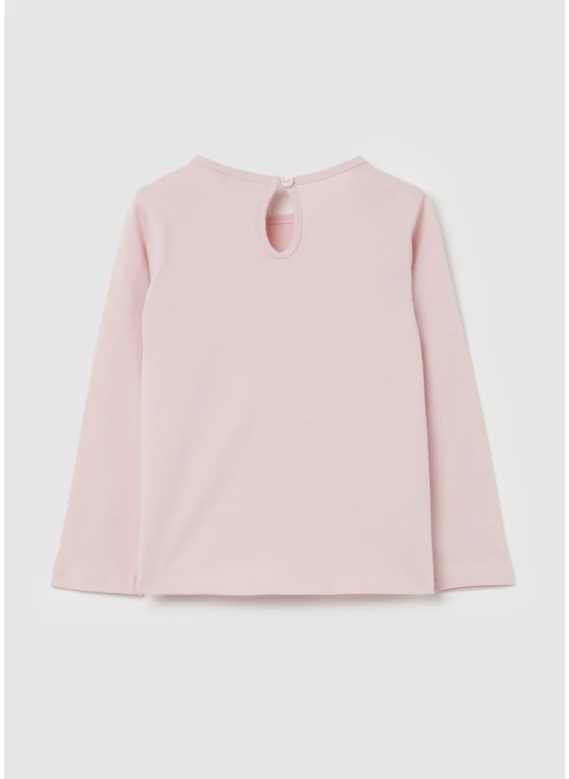 Ovs T-shirt with long sleeves and animals print