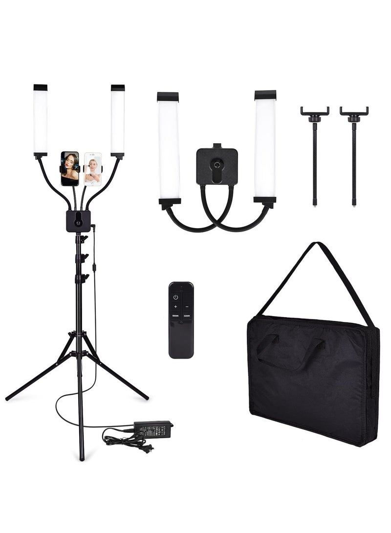 WALALLA Photography Lights Lamp, Dimmable Esthetician Light for Lash Extensions with Tripod Stand and Phone Holder, Floor Lamp, Lash Light for Makeup, Tattoo, Photography, Selfie, Video Recording - Image 1