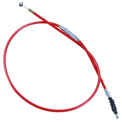 HOLATO 389 990mm Clutch Cable with Adjuster for 50cc 70cc 90cc 110cc 125cc SSR110 SSR125 Apollo RFZ125 DB007 TaoTao DB17 DB27 CT70 EX250F SDG Coolster Baja Chinese Pit Dirt Bike Motorcycle Red - Image 1